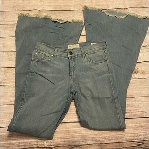 Free People Denim Flares